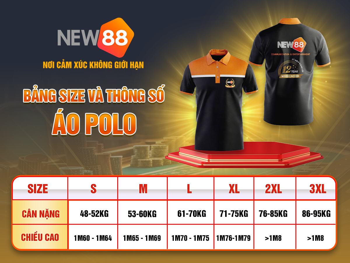 NEW88 Tặng Quà Tri Ân Hội Viên: Loa Thùng, Đồ Thể Thao, Mũ Bảo Hiểm 5 Áo Polo thời trang cao cấp